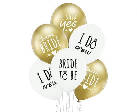 #BL Balony D11 Bride to Be 1C2S, 6 szt.