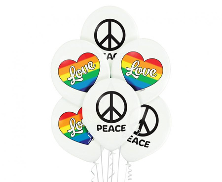 #BL Balony D11 Love and Peace 6szt.