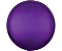 #BFK Balon foliowy 15" ORBZ - kula fioletowa (niepakowany)