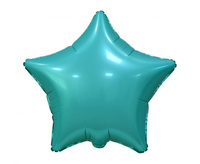 #BFK Balon foliowy "Gwiazda", matowa, turkusowa, 19" KK