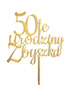 Topper na tort personalizowany Cyfra + urodziny + imię WZ. II