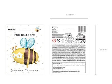 Balon foliowy Pudel, 119x108 cm, mix