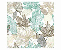 #ZSE Serwetki papierowe Wide Leaves Decorata, rozm. 33 x 33 cm, 20 szt. KK