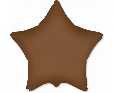 #BFK Balon foliowy 18" FX - Gwiazda (matowa Choco Brown) KK
