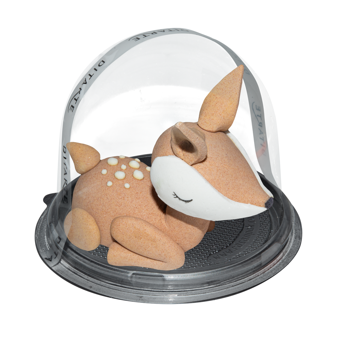 Jadalna figurka z masy cukrowej - sarenka na tort w leśnym stylu