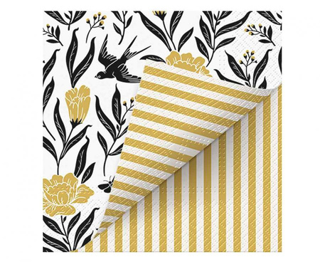 #ZSE Serwetki dwustronne Double Design Time Boho, 33x33cm, 20 szt., FSC