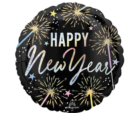 #BFK Balon foliowy 18" New Year Festive Sparkle