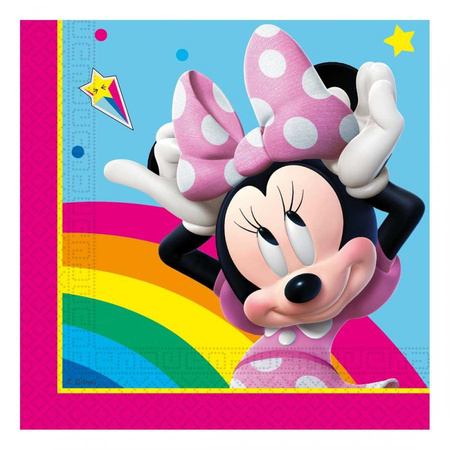 #ZSE Serwetki papierowe Minnie Rainbow Makes Me Smile, 33x33 cm, 20 szt.