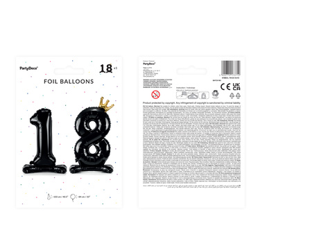 Balony Eco 33 cm, Cyfra '' 7 '', jasny złoty (1 op. / 6 szt.)