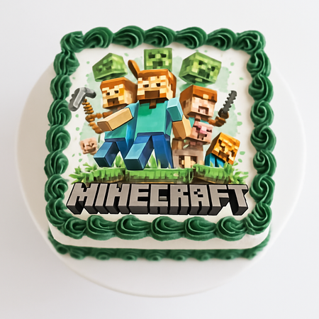 Wydruk jadalny Opłatek na tort MINECRAFT WZ.XII