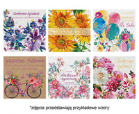 #ZK Laurka kwadrat LKW 150x150 Ogólne serdeczne życzenia zest. 599 Grafika - Akwarela, Kobiece, Kwiaty