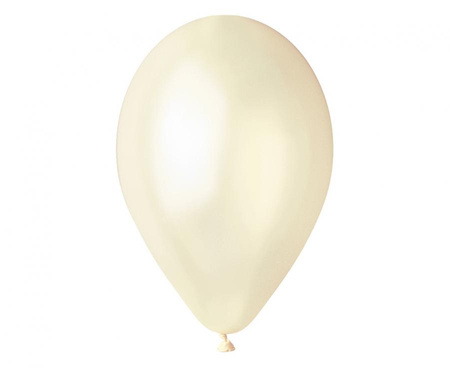 #BL Balony GM90 metal 10" - kość słoniowa 58/ 100 szt.