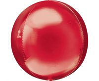 #BFK Balon foliowy ORBZ - kula czerwona, 38x40 cm (niepakowany)