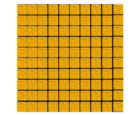 #DEI Panel dekoracyjny holo złoty, czarne tło, 30x30 cm/ 100 kwadratów