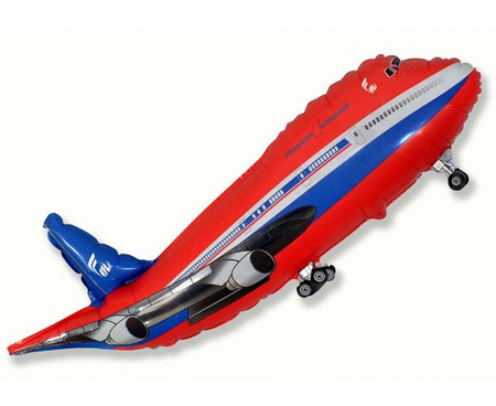 #BFK Balon foliowy 24" FX - Samolot (czerwony), pakowany
