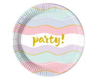 #ZTA Talerzyki papierowe Elegant Party, next generation, 23 cm, 8 szt. (plastic-free) KK
