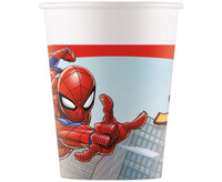 #ZKU Kubeczki papierowe (WM) Spiderman Crime Fighter Marvel, 200ml, 8 szt. (SUP label)