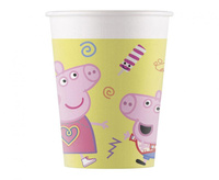 #ZKU Kubeczki papierowe (WM), Peppa Pig Messy Play (Hasbro), 200ml, 8 szt. (SUP label) (numer do zamówień 93471)