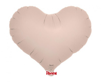 #BFK Balon Ibrex Hel, serce Jelly 14", Shell Pink, 5 szt.