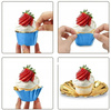 Papilotki kubeczki do muffin NIEBIESKIE 50 szt.