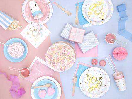 Balony 30cm, happy birthday, P. Baby Blue (1 op. / 50 szt.)