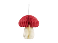 Dekoracja papierowa honeycomb Grzybek, 12,5 cm, mix