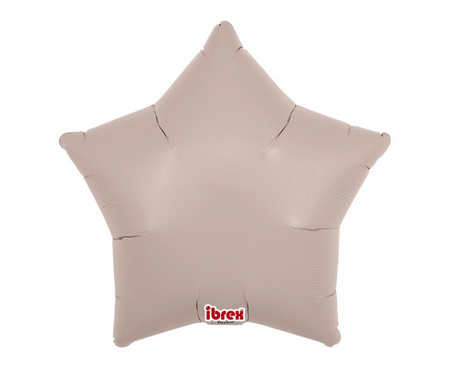#BFK Balon Ibrex Hel, gwiazda 15", Warm Gray, 5 szt.