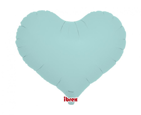 #BFK Balon Ibrex Hel, serce Jelly 14", Pastel Blue, 5 szt.