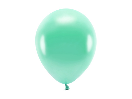 Balony Eco 26cm metalizowane, niebieski (1 op. / 10 szt.)