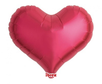#BFK Balon Ibrex Hel, serce Jelly 14", Metallic Red, 5 szt.