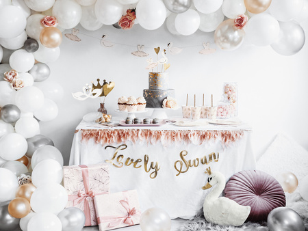 Balony Strong 27cm, Metallic Pure White (1 op. / 100 szt.)