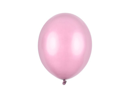 Balony lateksowe strong 27 cm metaliczny RÓŻOWY 10 szt.