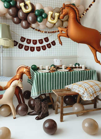 Balony foliowe do girland Stokrotki, średnica 65 cm, mix (1 op. / 4 szt.)