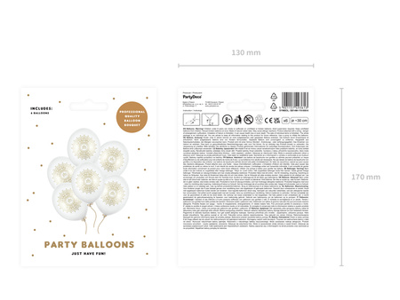Balony 30cm, 40th Birthday, Metallic Mix (1 op. / 50 szt.)