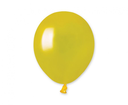 #BL Balony AM50 metal 5" - żółte 30/ 100 szt. KK