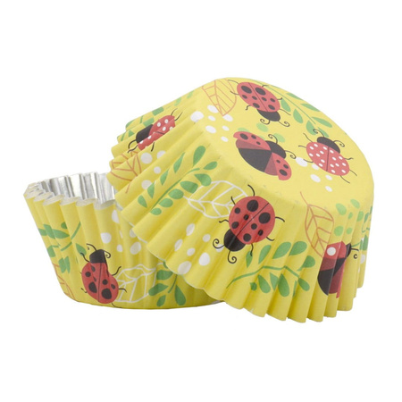 Papilotki do muffinek ŻÓŁTE - WIOSENNE 30 szt. PME