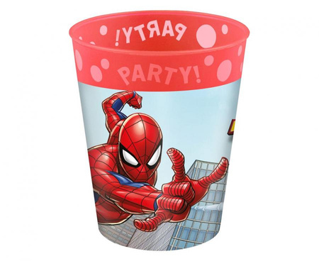 #ZKUW Kubek wielokrotnego użytku Spiderman Crime Fighter Decorata Party, 1 szt. KK