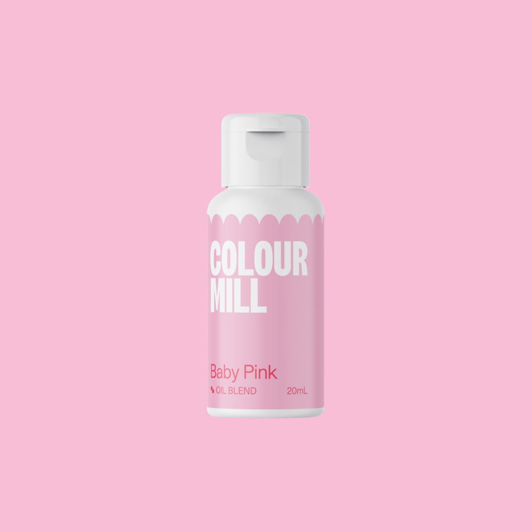 Barwnik olejowy Colour Mill Baby Pink - zbliżenie na etykietę