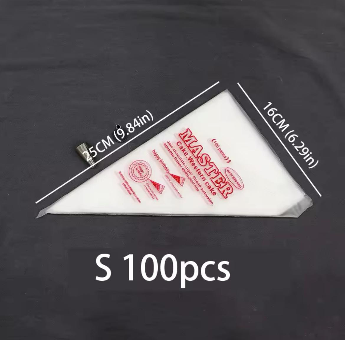 Przezroczyste rękawy cukiernicze S z antypoślizgową powierzchnią