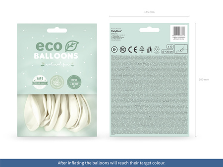 Balony Eco 26cm pastelowe, koralowy (1 op. / 10 szt.)