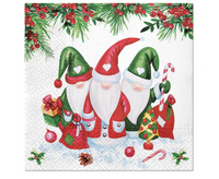 #ZSE Serwetki papierowe PAW Christmas Gnomes  33x33 cm, 20 szt.