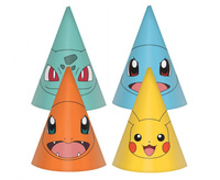#STAI Czapeczki papierowe Pokemon, 16 cm, 8 szt.