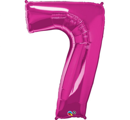 #BFK Balon foliowy 42" QL "Number 7", magenta KK