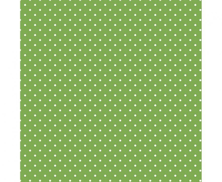 #ZSE Serwetki pap. White dots on green, 33x33 cm, 20 szt.