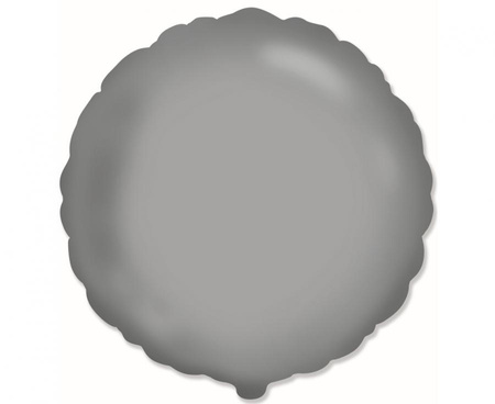 #BFK Balon foliowy 18" FX - Okrągły (matowy Moonlight Silver) KK