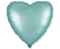 #BFK Balon foliowy 18" FX - Serce (satynowy pastel jasnoniebieski), niepakowany KK