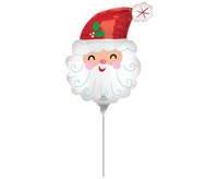 #BFK Balon foliowy Mini Shape Głowa Mikołaja