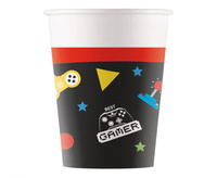 #ZKU Kubeczki papierowe (WM) Gaming Party, 200ml, 8 szt. (SUP label)