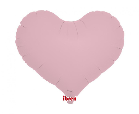 #BFK Balon Ibrex Hel, serce Jelly 14", Pastel Pink, 5 szt.