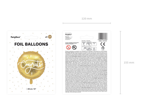 Balony Glossy 12 cm, niebieski (1 op. / 50 szt.)